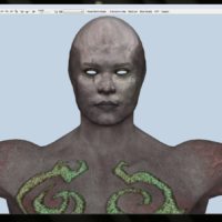 Abyss Demon – better texture seams (Blender’s projection painting did the trick)