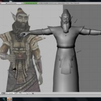Dwemer Statue in Blender (using a render of a Dwarven Spectre from Morrowind as inspiration)